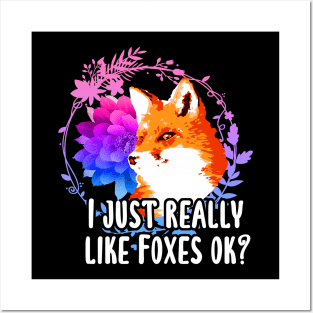 I Just Really Like Foxes Ok? Posters and Art